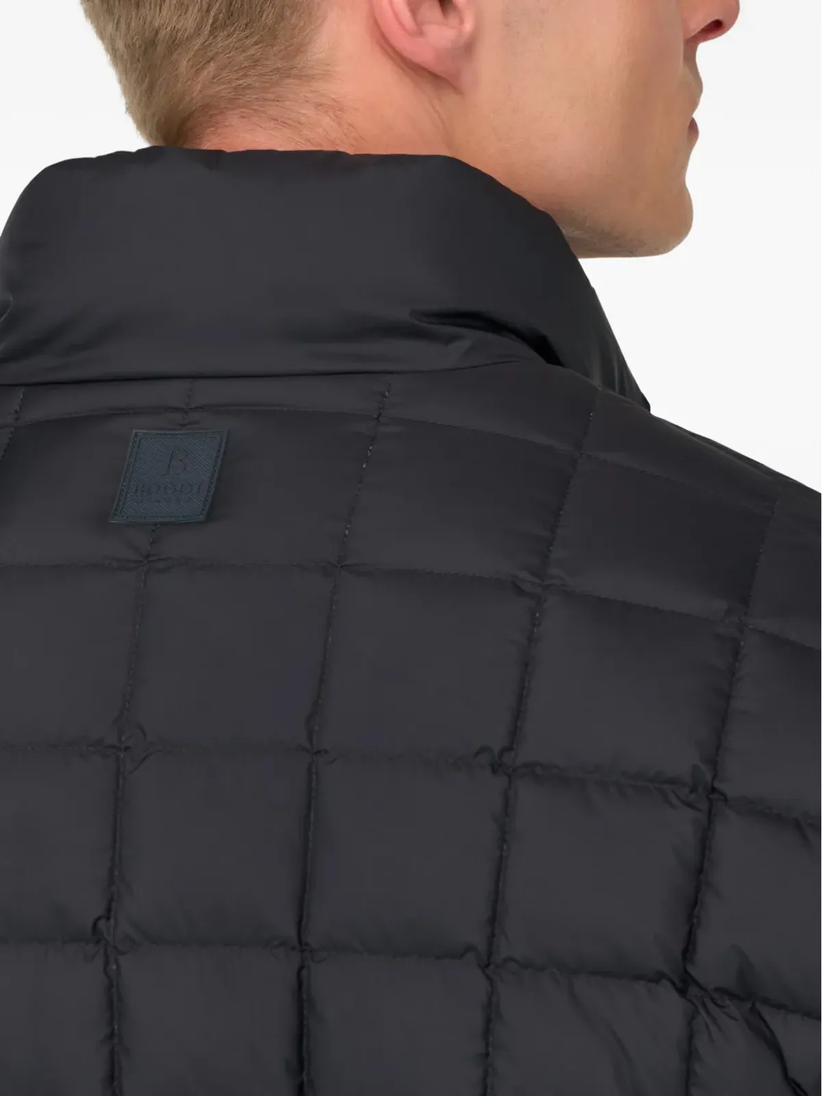 Boggi Milano グースダウン入りキルティッドボンバージャケット - 画像5
