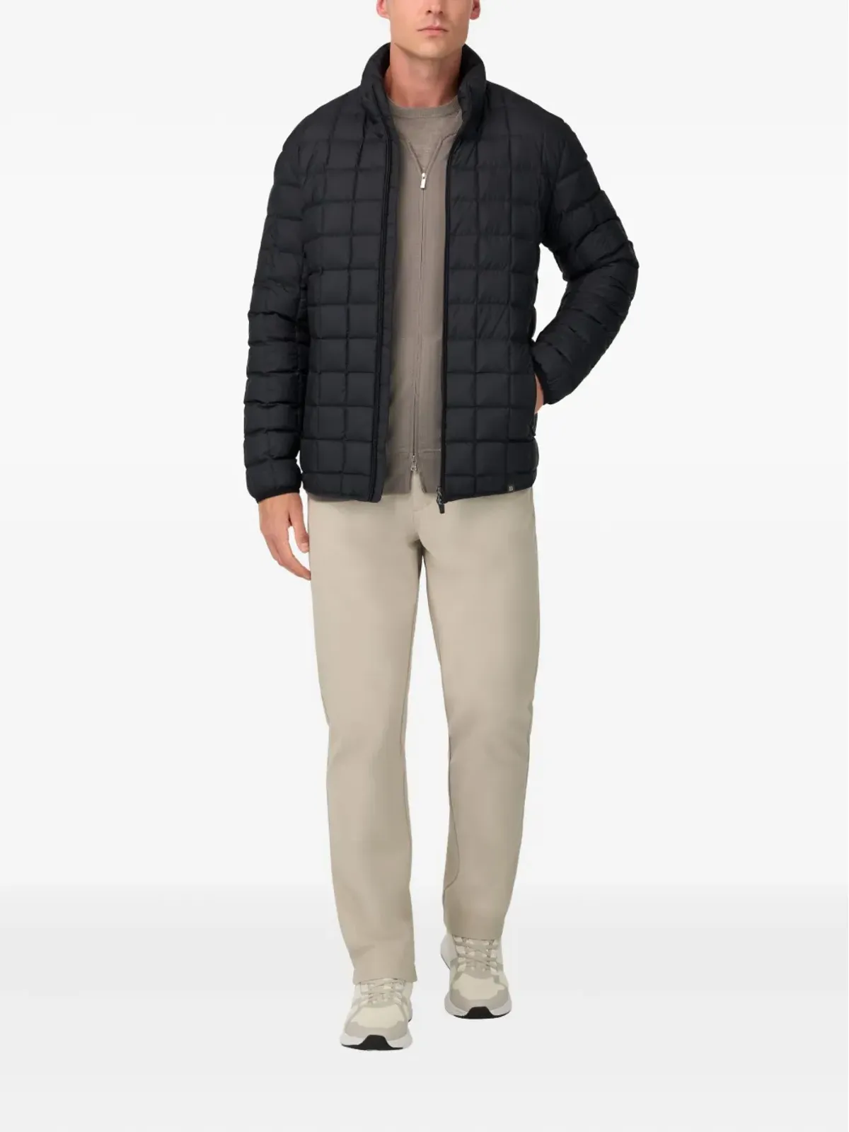 Boggi Milano グースダウン入りキルティッドボンバージャケット - 画像2