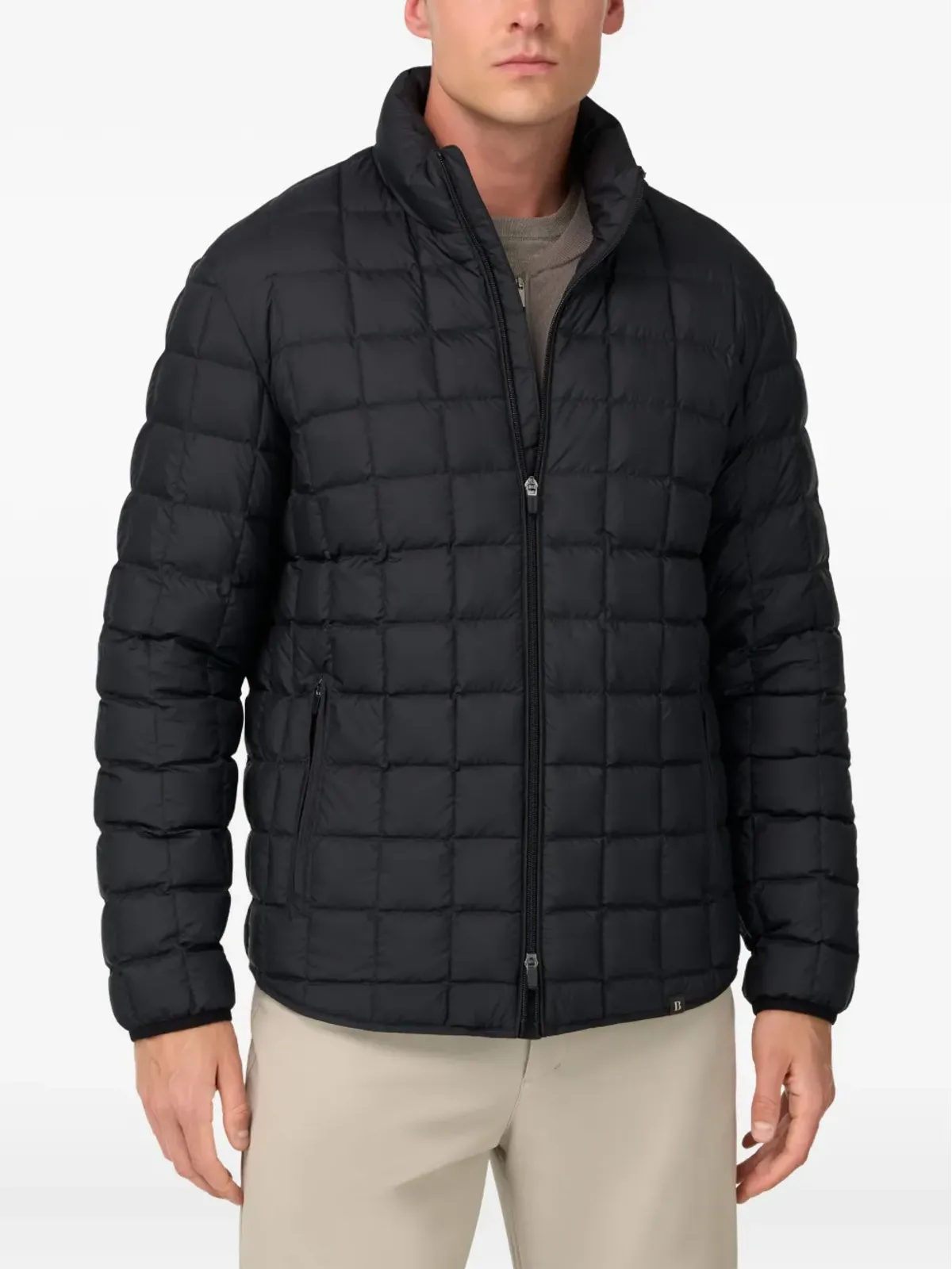 Boggi Milano グースダウン入りキルティッドボンバージャケット - 画像3