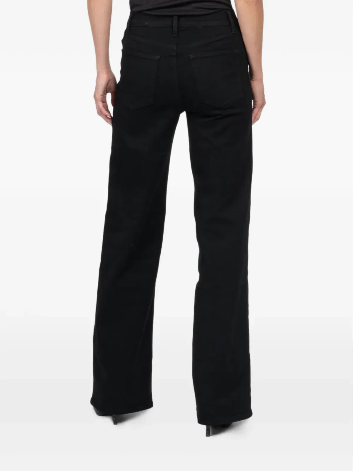 FRAME Le Slim wide-leg jeans - Black - 画像5