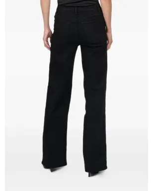 FRAME Le Slim wide-leg jeans - Black - サムネイル5