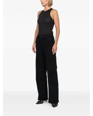 FRAME Le Slim wide-leg jeans - Black - サムネイル3