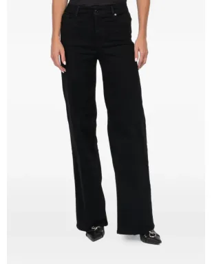FRAME Le Slim wide-leg jeans - Black - サムネイル4
