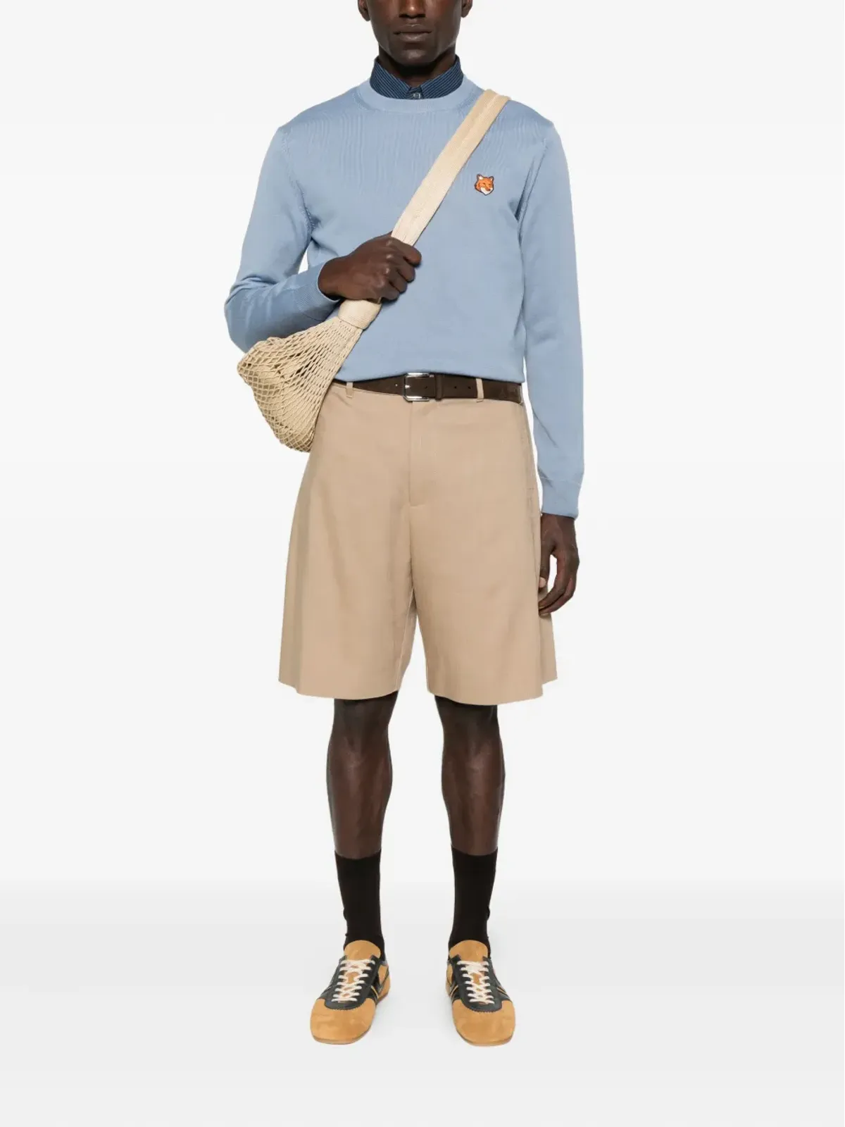 Maison Kitsuné フォックスヘッド ウールセーター - 画像2
