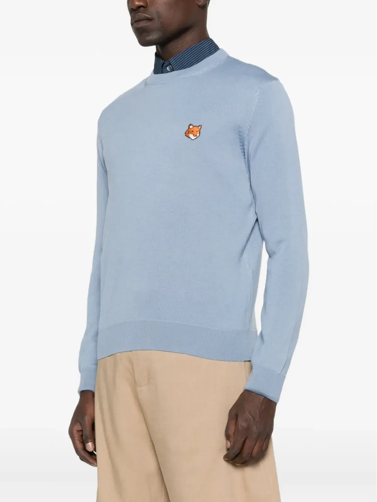 Maison Kitsuné フォックスヘッド ウールセーター - 画像3