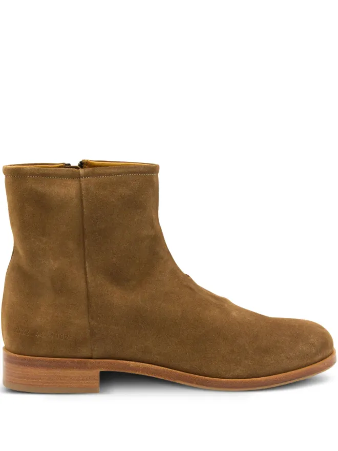 Common Projects Common Projects ジップディテール スエード ブーツ ブラウンの商品画像