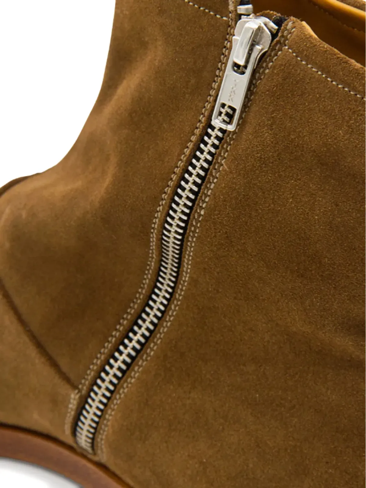Common Projects ジップディテール スエード ブーツ ブラウン - 画像3