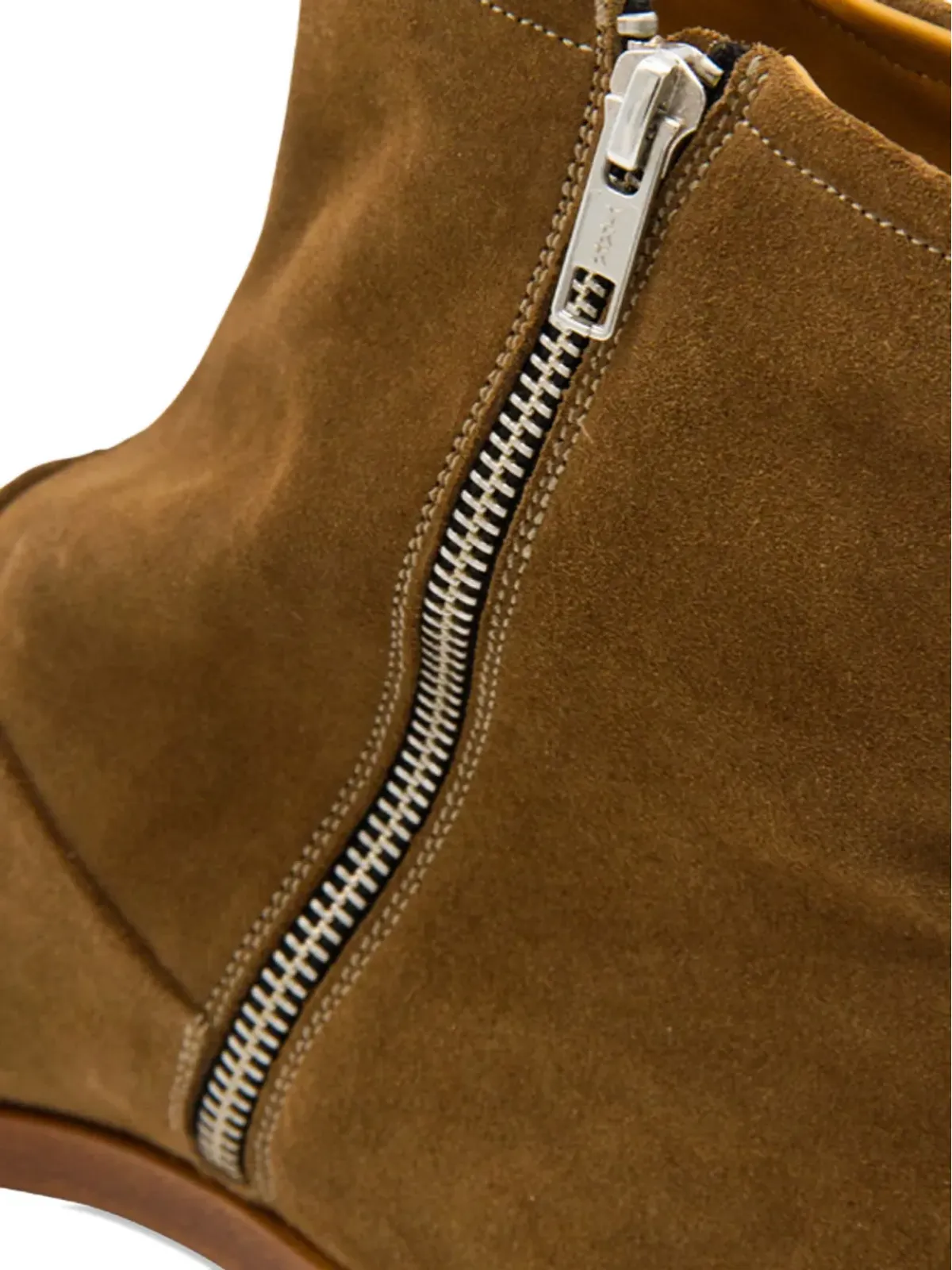 Common Projects ジップディテール スエード ブーツ ブラウン - 画像4