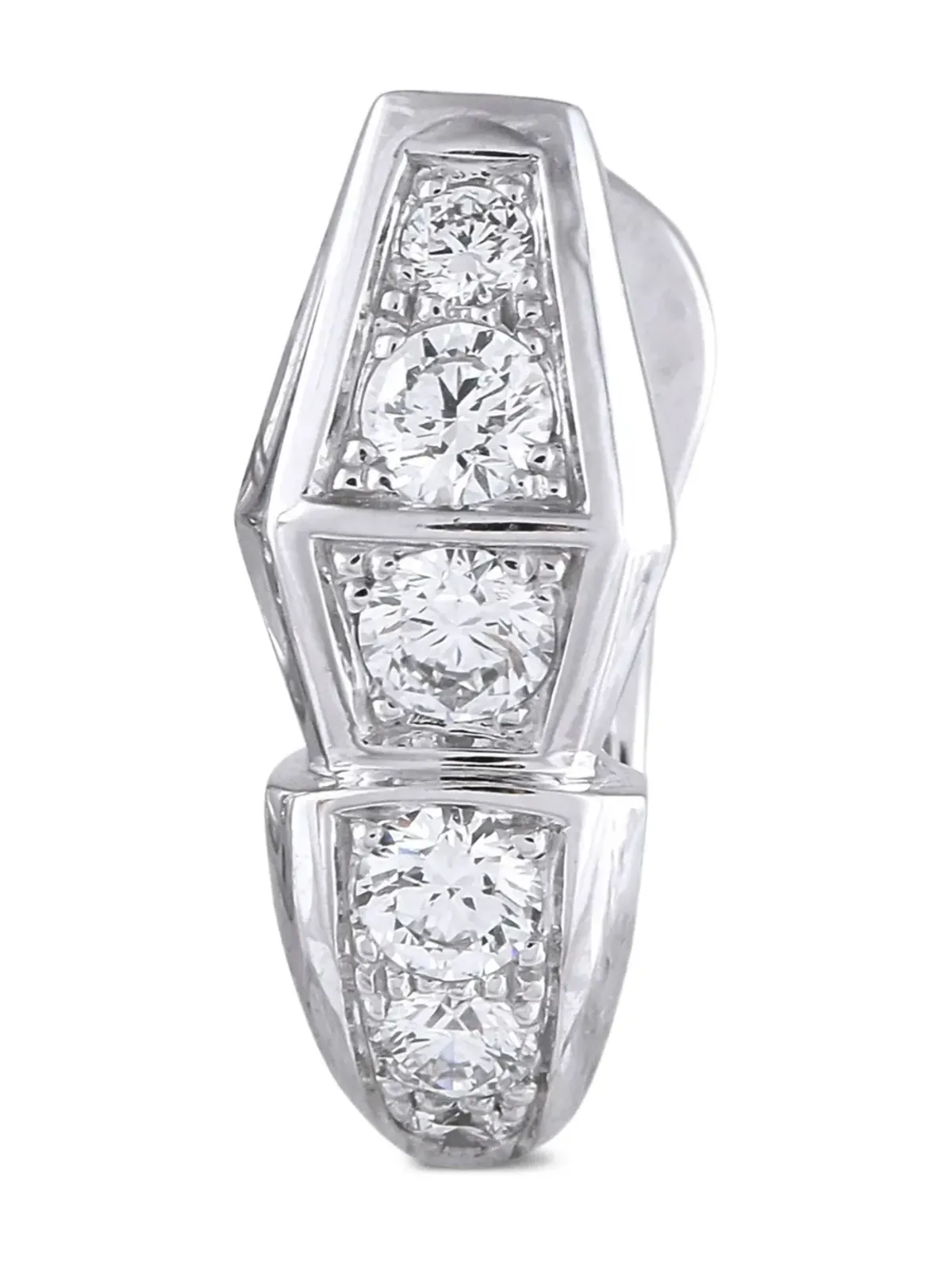 Bvlgari Pre-Owned セルペンティ ダイヤモンド イヤリング - 画像3