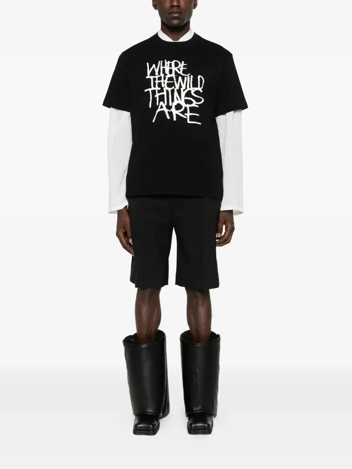sacai グラフィックプリントTシャツ - 画像2