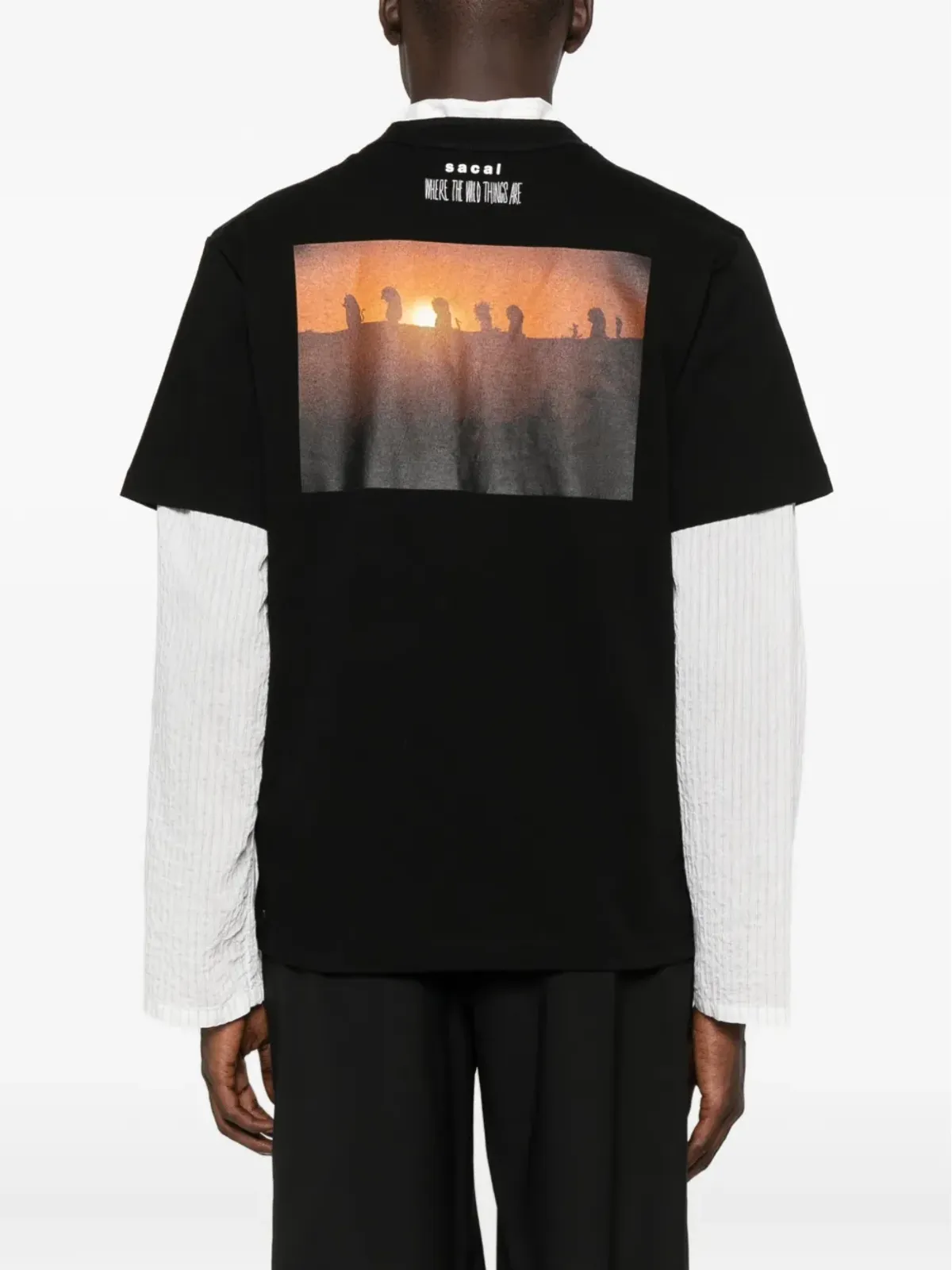 sacai グラフィックプリントTシャツ - 画像3