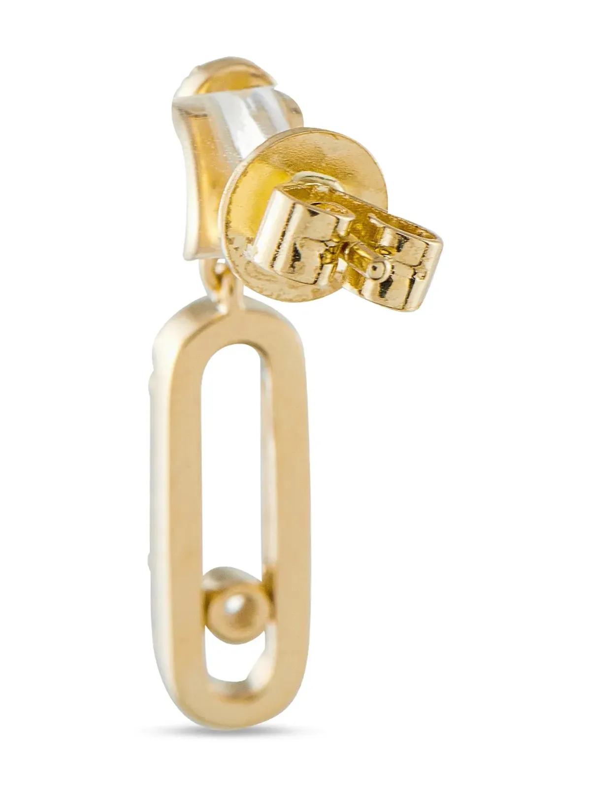 LB Exclusive 14K yellow gold diamond drop earrings - 画像2