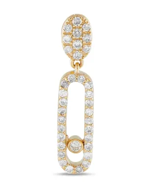LB Exclusive 14K yellow gold diamond drop earrings - サムネイル3