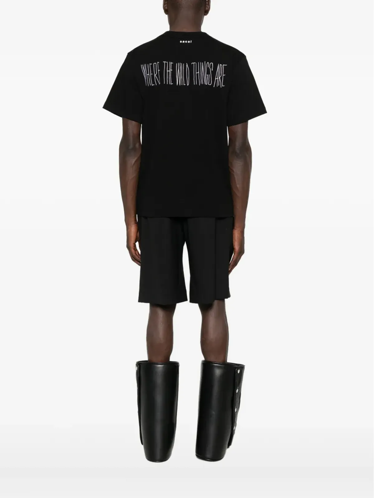 sacai グラフィックプリント コットン Tシャツ - 画像3