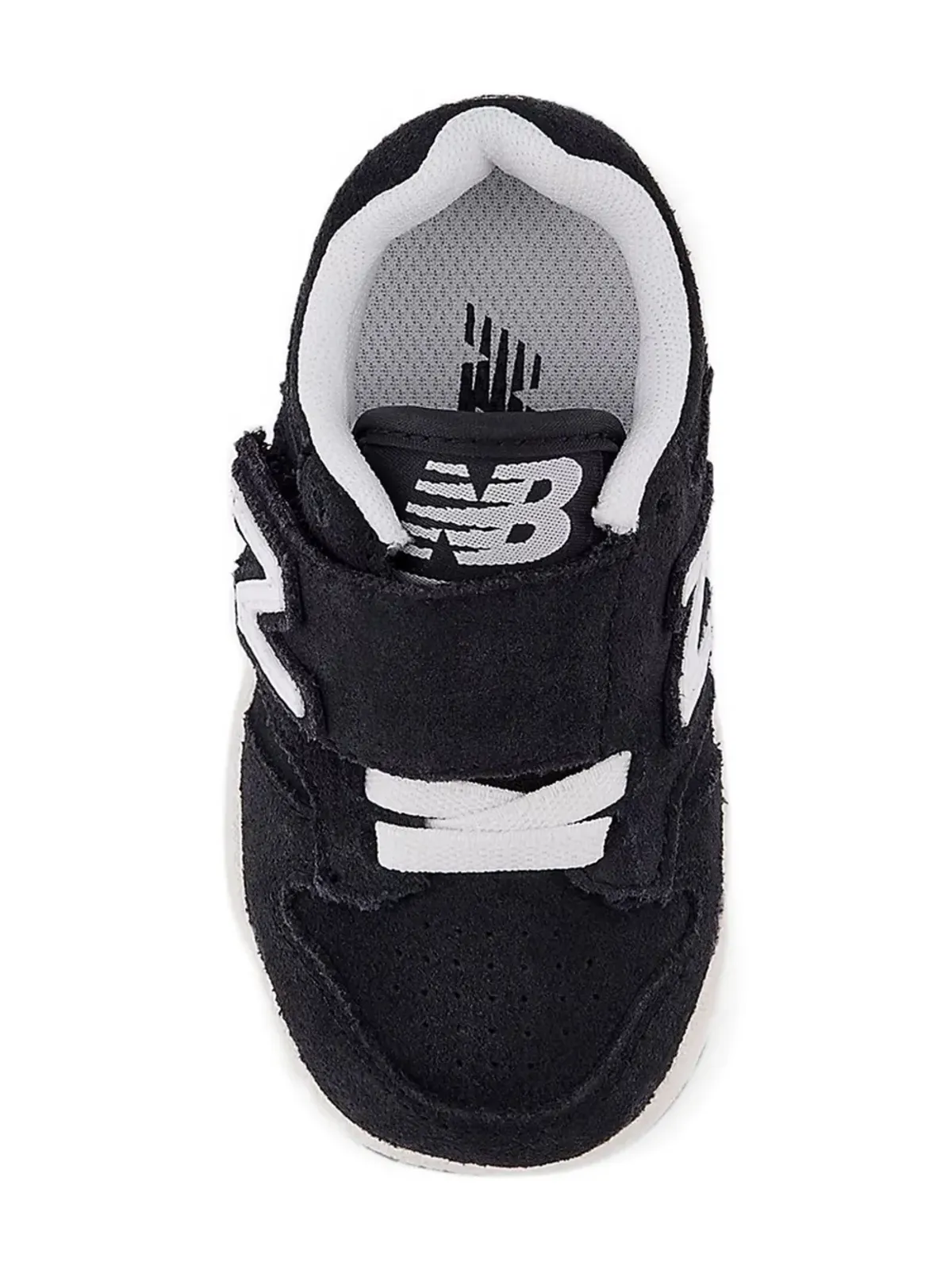 New Balance Kids 480 hook-loop strap-fastening leather sneakers - Black - 画像3