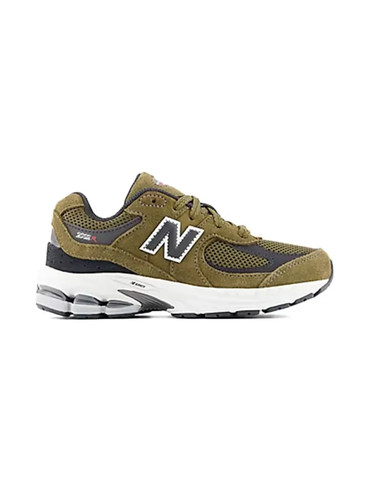 New Balance Kids 2002 メッシュパネル レザー スニーカー - グリーン - 画像2