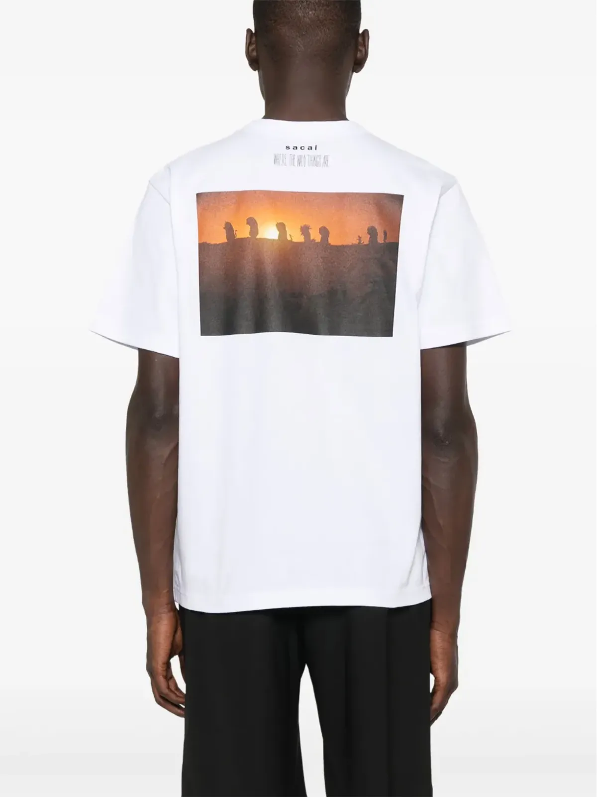 sacai グラフィティプリントTシャツ - 画像3