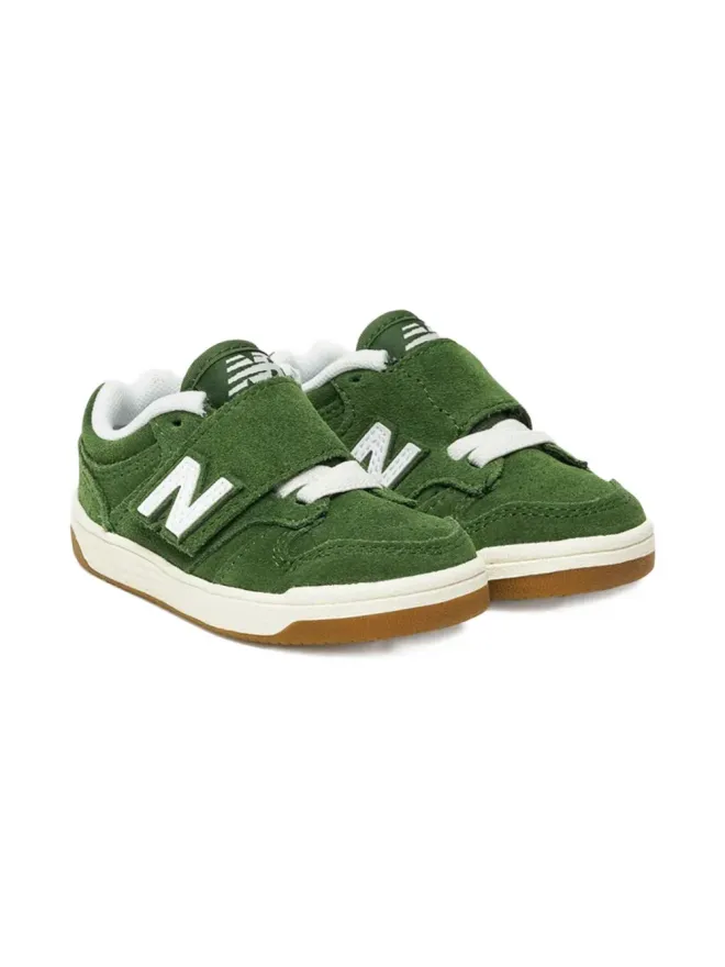 New Balance Kids New Balance Kids 480 フック・アンド・ループ式ストラップ付きスエードスニーカーの商品画像