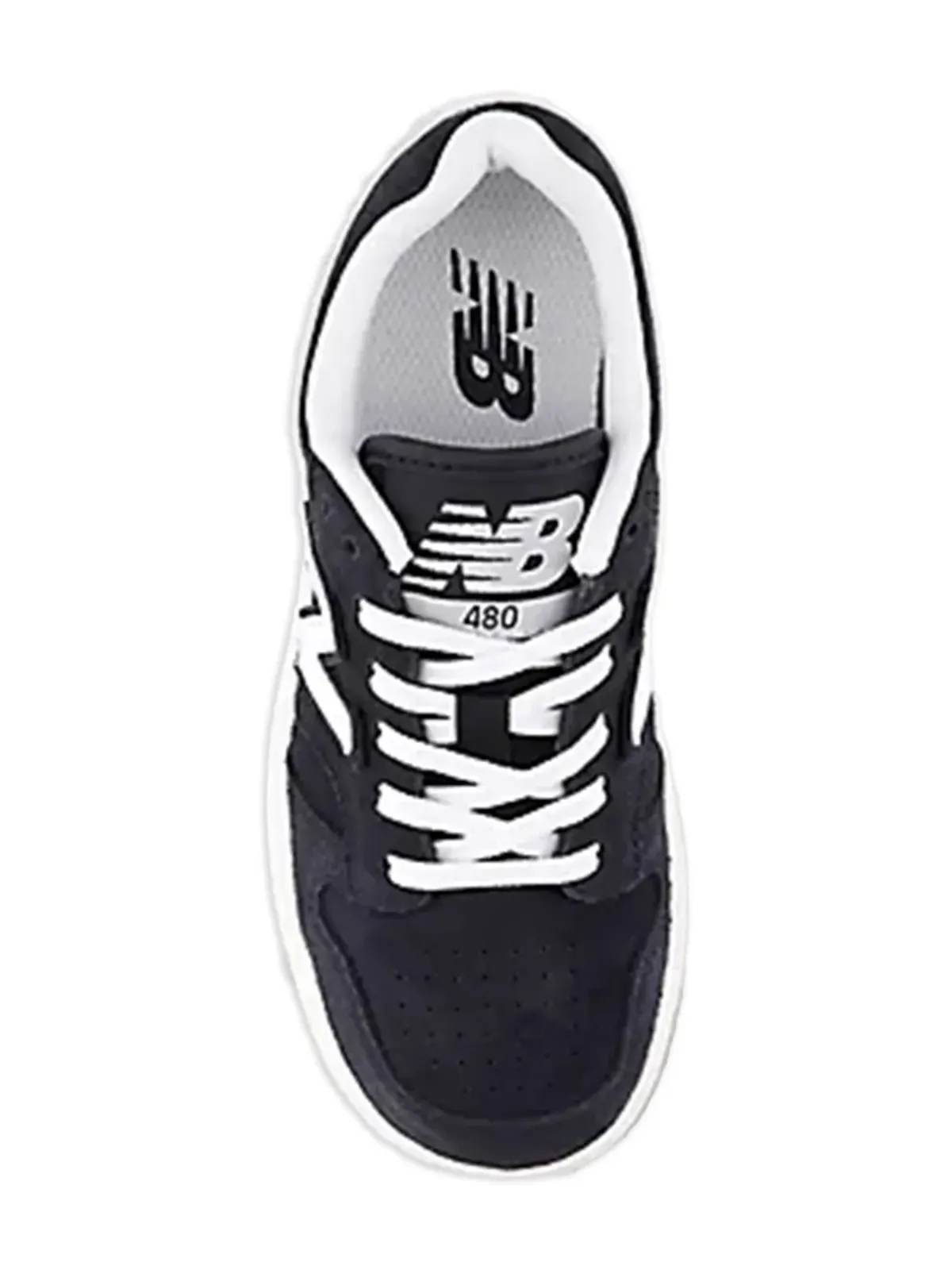 New Balance Kids 480 ロゴスニーカー ブラック - 画像3