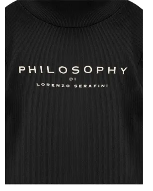Philosophy Di Lorenzo Serafini Kids ロゴプリントリブニットトップ - サムネイル3