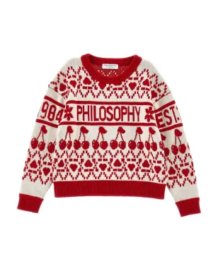 Philosophy Di Lorenzo Serafini Kids チェリーパターンのセーター - サムネイル1