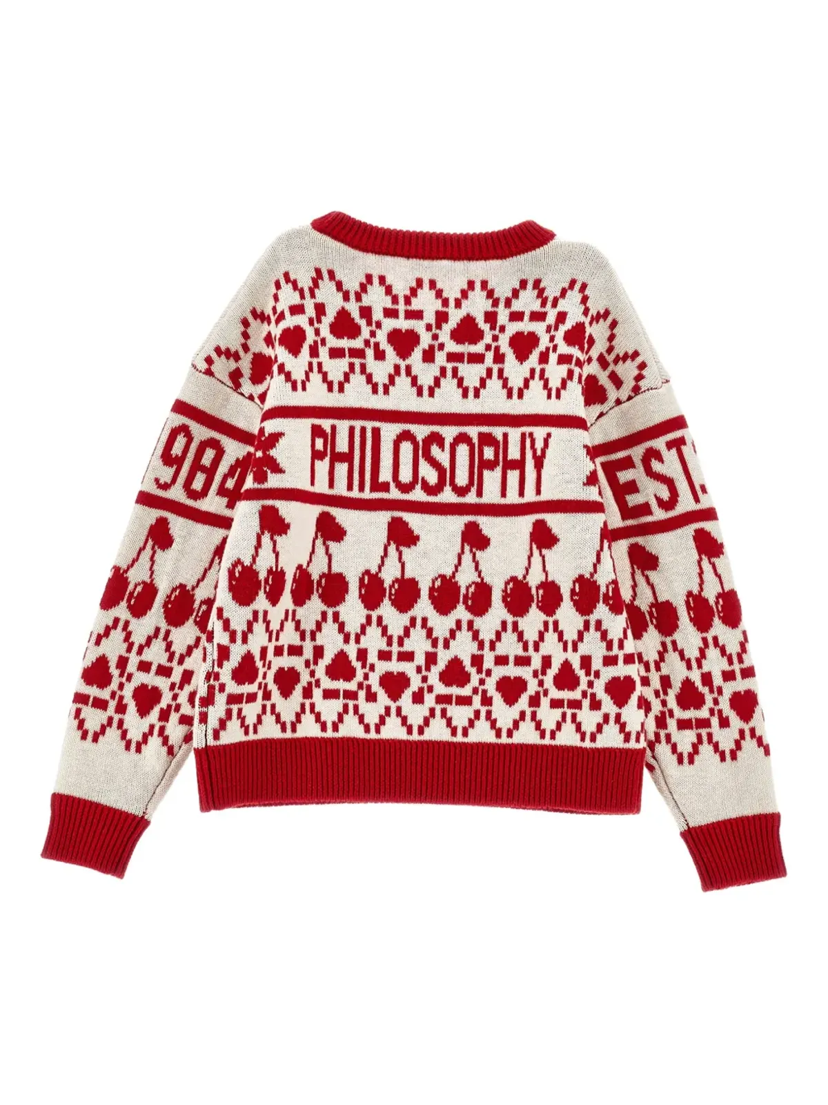 Philosophy Di Lorenzo Serafini Kids チェリーパターンのセーター - 画像2