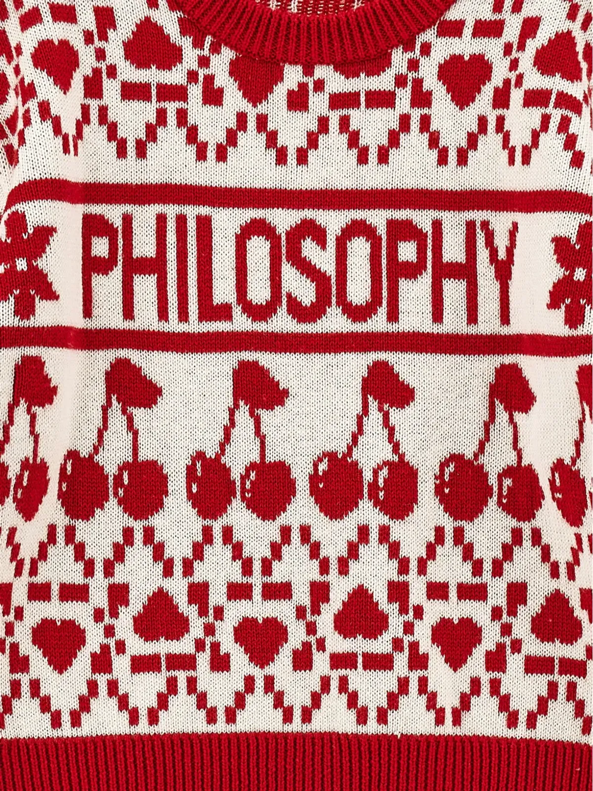 Philosophy Di Lorenzo Serafini Kids チェリーパターンのセーター - 画像3