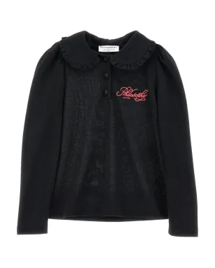 Philosophy Di Lorenzo Serafini Kids ラッフルカラー長袖ポロシャツ - サムネイル1