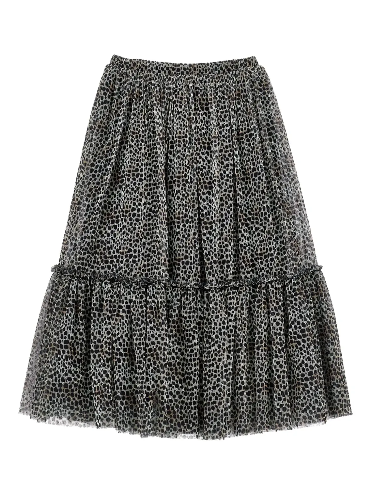 Philosophy Di Lorenzo Serafini Kids レオパード柄フリルのチュチュスカート - ホワイト - 画像2