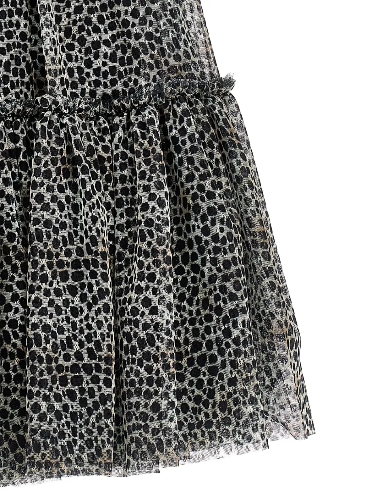 Philosophy Di Lorenzo Serafini Kids レオパード柄フリルのチュチュスカート - ホワイト - 画像3