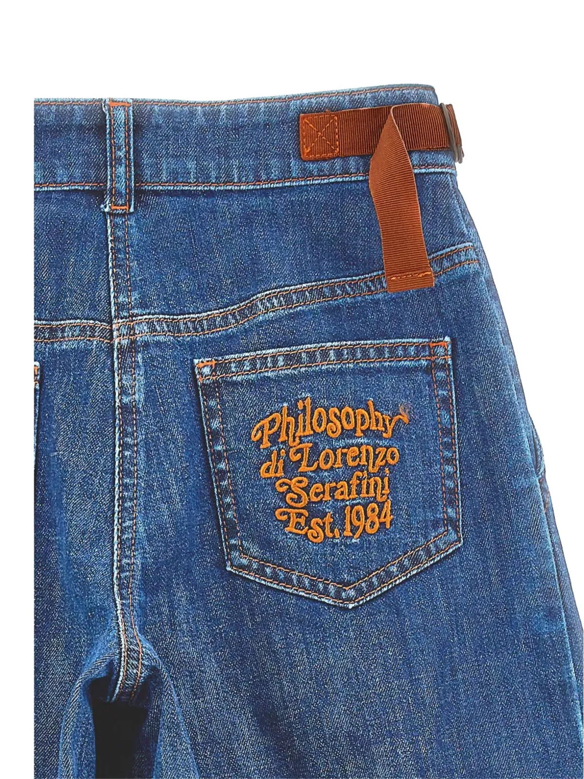 Philosophy Di Lorenzo Serafini Kids 刺繍ロゴ入りワイドジーンズ - 画像3