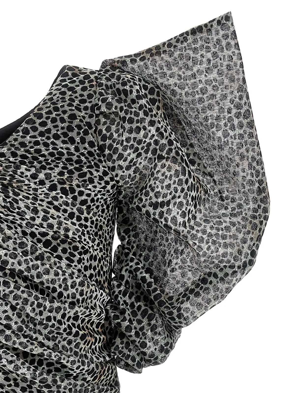 Philosophy Di Lorenzo Serafini Kids パフスリーブ・レオパード柄ドレス - 画像2