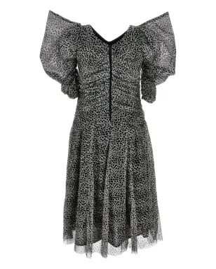 Philosophy Di Lorenzo Serafini Kids パフスリーブ・レオパード柄ドレス - サムネイル3