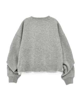 Philosophy Di Lorenzo Serafini Kids ドローストリング袖スウェット（グレー） - サムネイル2