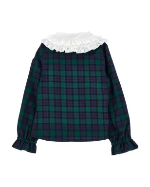 Philosophy Di Lorenzo Serafini Kids チェック柄シャツ - グリーン - サムネイル2