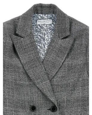 Philosophy Di Lorenzo Serafini Kids ダブルブレスト チェックブレザー - グレー - サムネイル3
