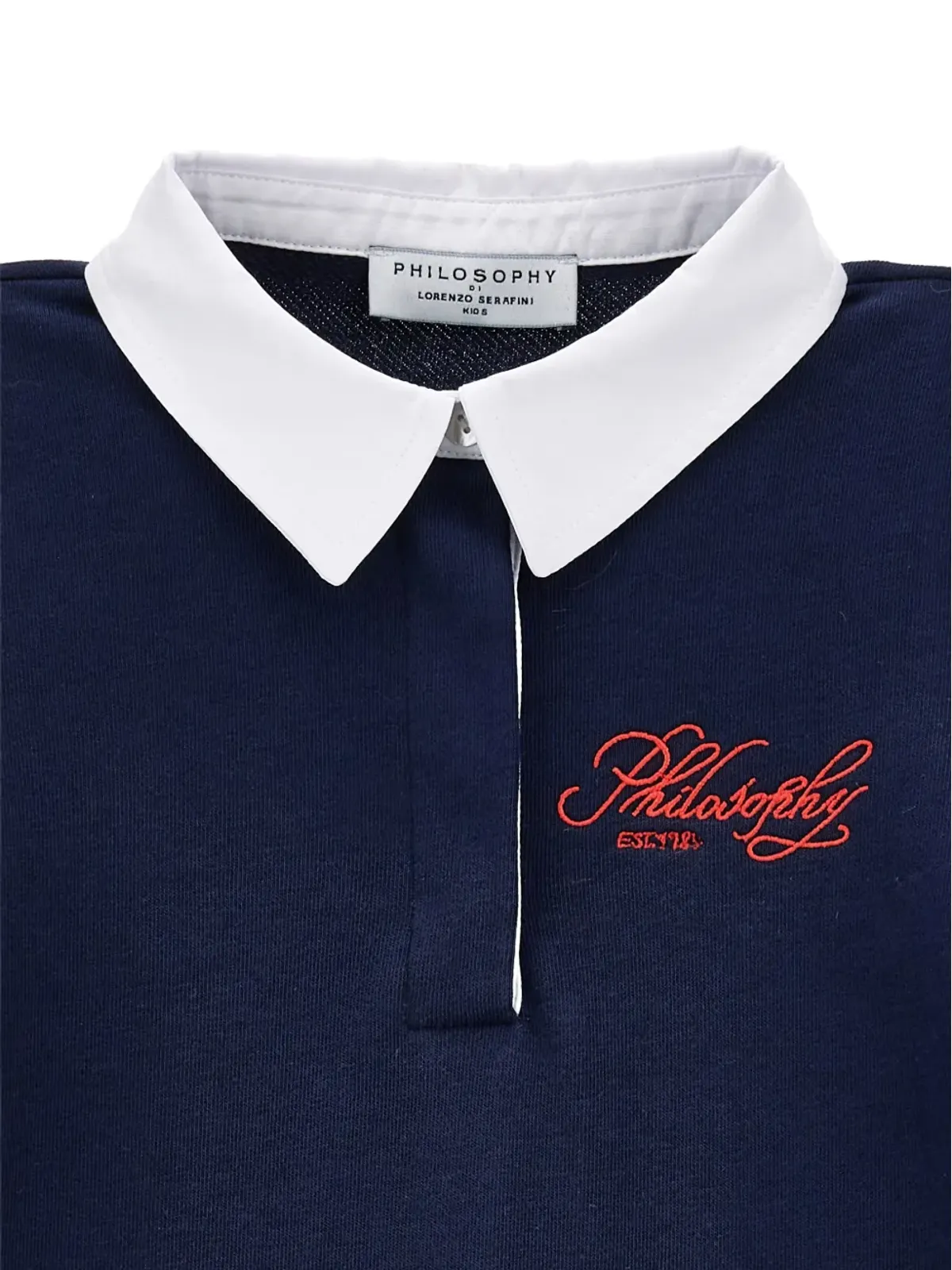 Philosophy Di Lorenzo Serafini Kids 刺繍ロゴ入りポロドレス - 画像3
