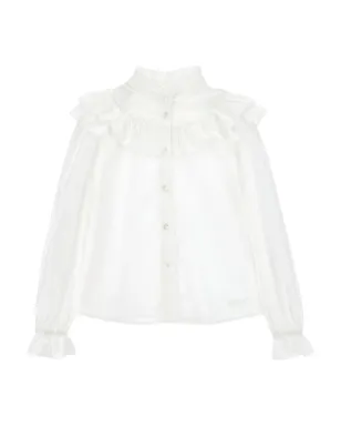 Philosophy Di Lorenzo Serafini Kids ラッフルディテール ブラウス - サムネイル1