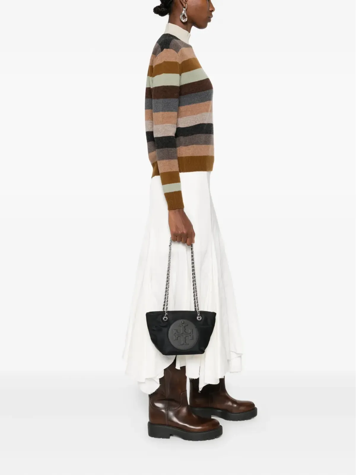 Tory Burch エラ チェーンストラップ ショルダーバッグ - ブラック - 画像2