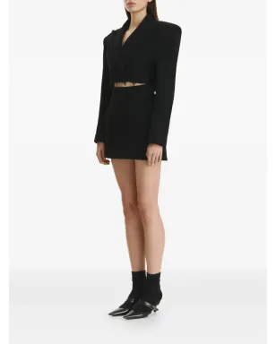 Vestiaire d'un Oiseau Libre ブラックのミニスカート - サムネイル3