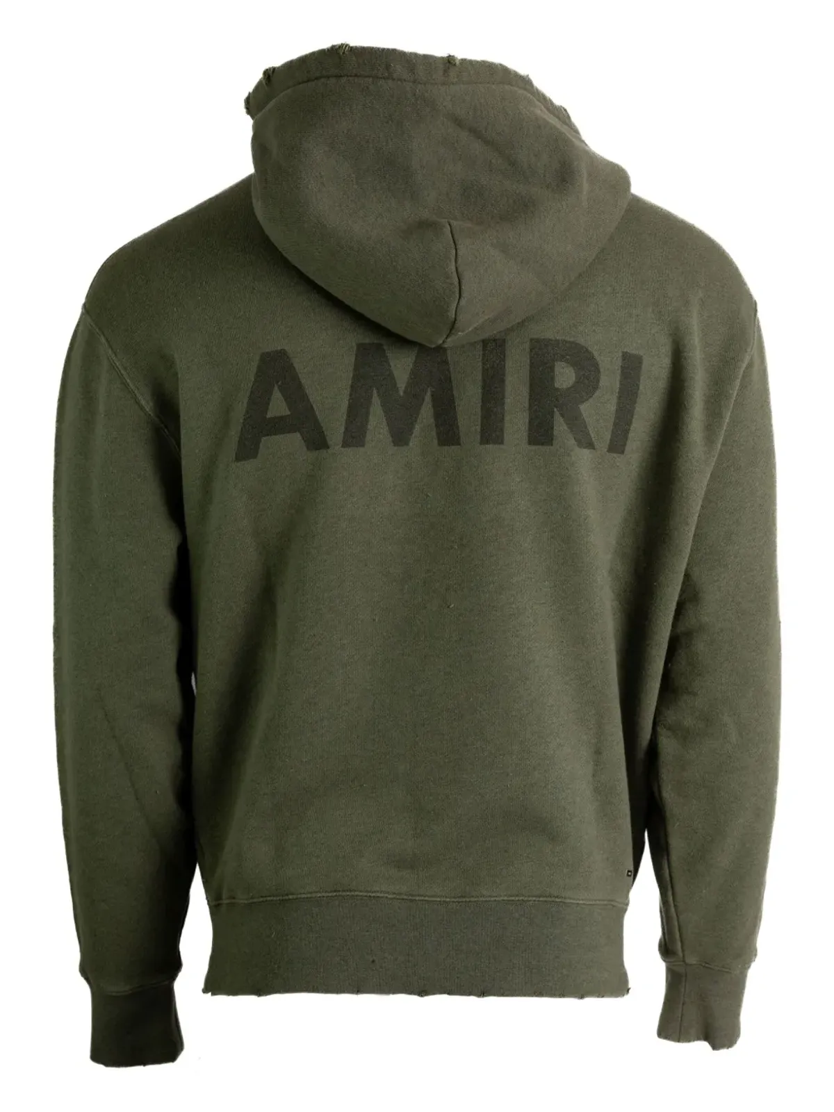AMIRI ロゴディテール フリンジヘム フーディ - グリーン - 画像2