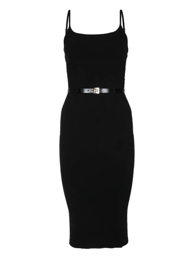 Elisabetta Franchi Elisabetta Franchi ベルト付きニットミディドレスの商品画像