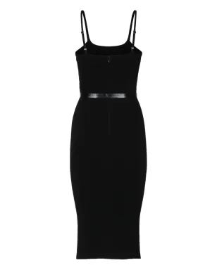 Elisabetta Franchi ベルト付きニットミディドレス - サムネイル2