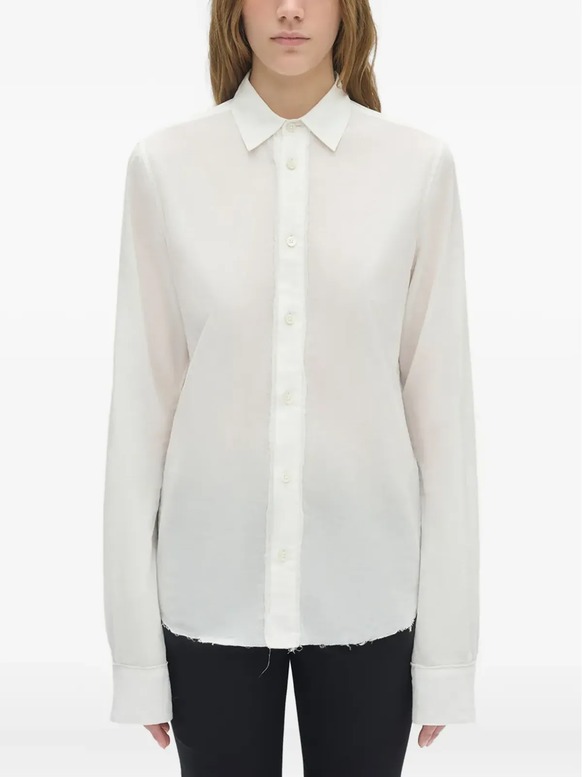 Ann Demeulemeester 長袖コットンシャツ - 画像1