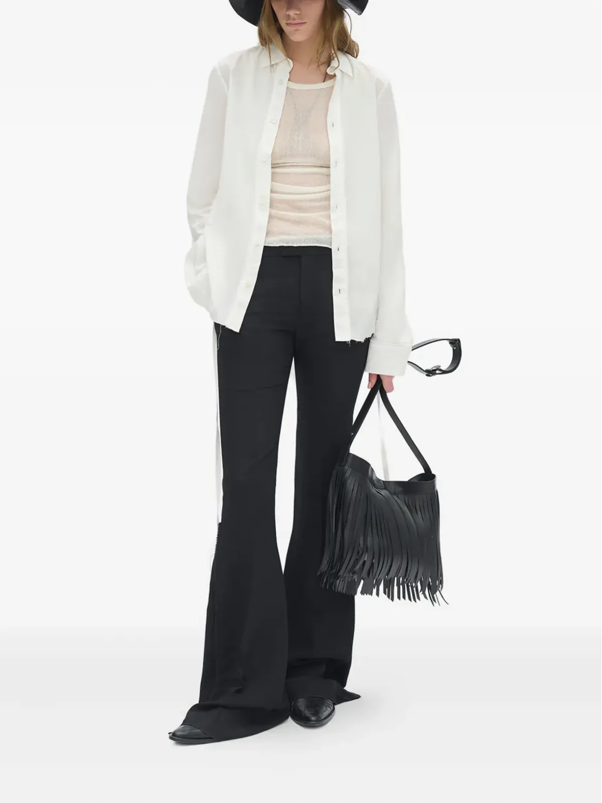 Ann Demeulemeester 長袖コットンシャツ - 画像2