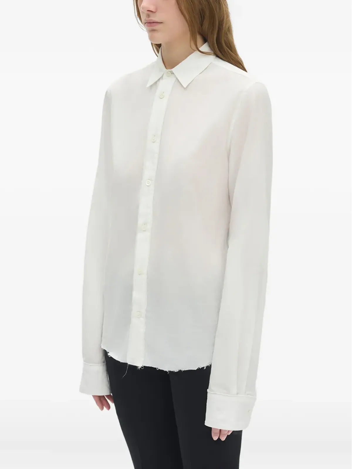 Ann Demeulemeester 長袖コットンシャツ - 画像3
