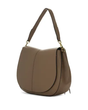 GIANNI CHIARINI ハーフムーンレザーショルダーバッグ ブラウン - サムネイル2