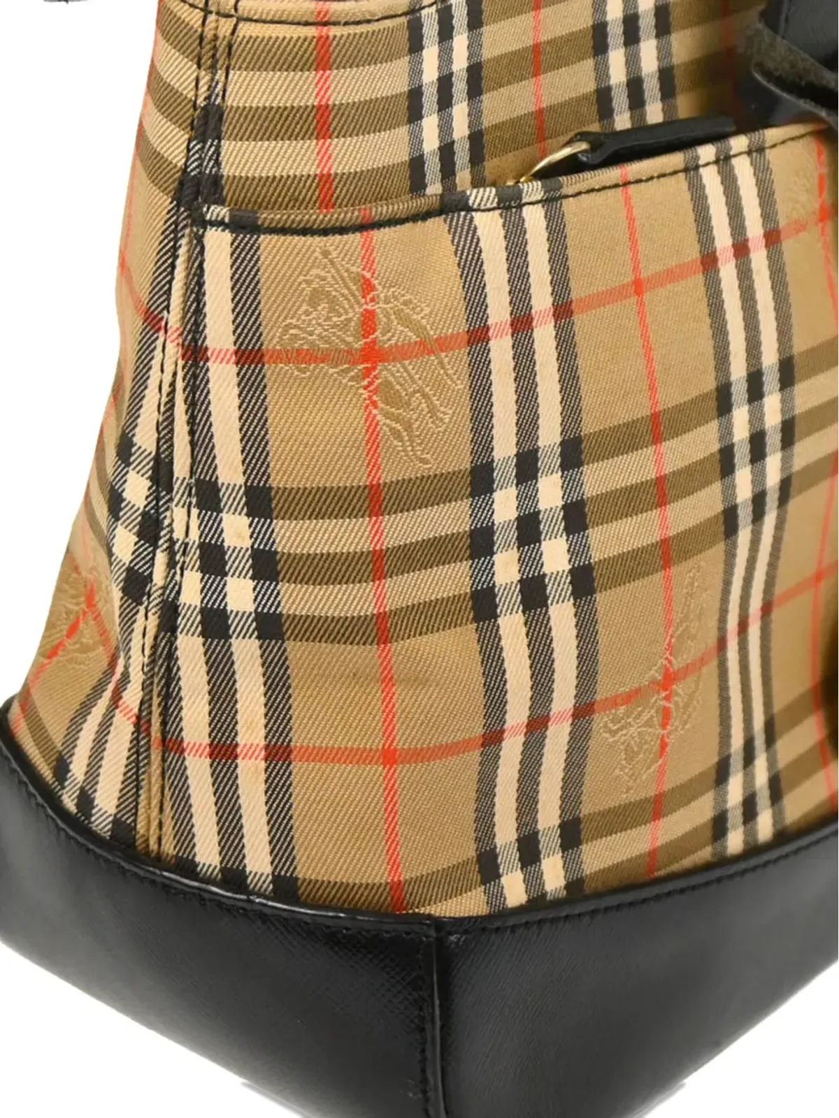 Burberry Pre-Owned 1990-2000s House Check-patterned tote bag - Neutrals - 画像3