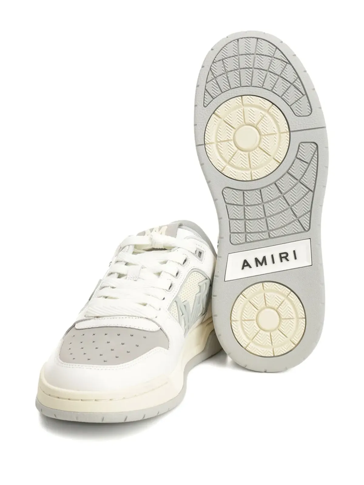 AMIRI クラシック ロー・トップ ロゴディテール レザー レースアップ スニーカー - 画像2