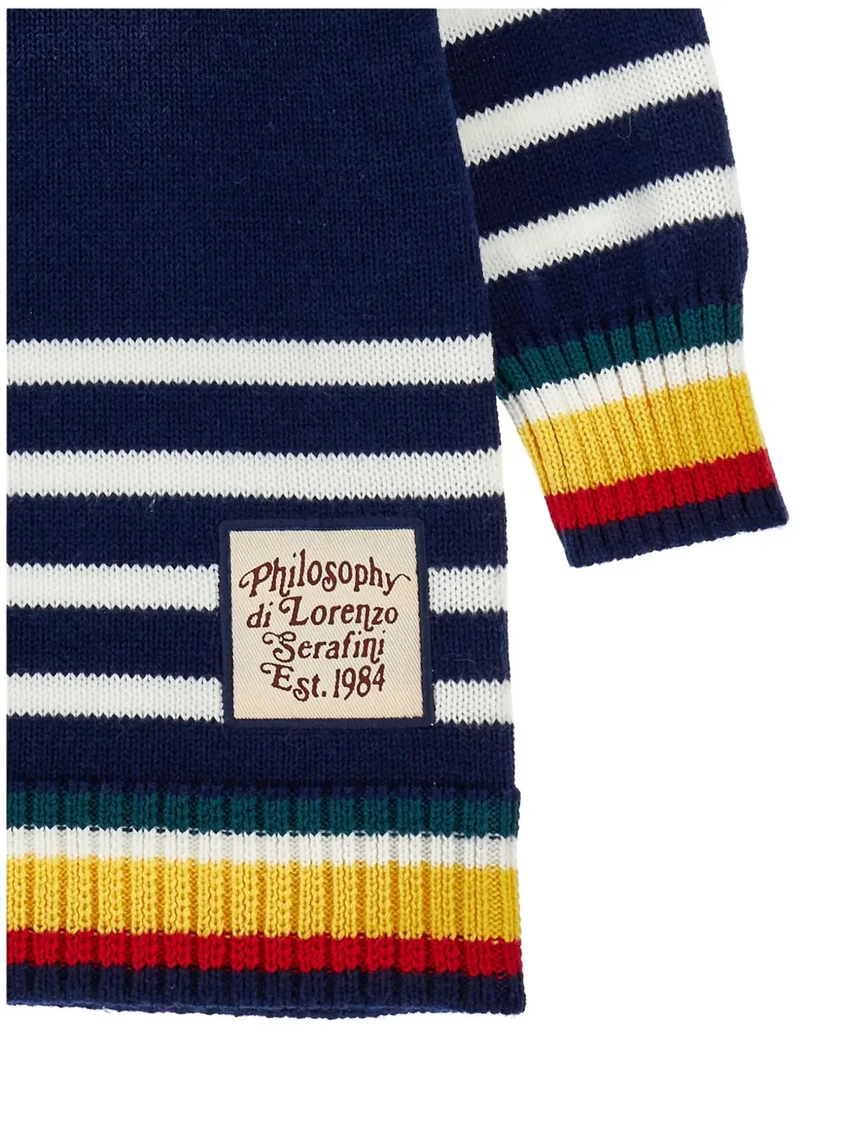 Philosophy Di Lorenzo Serafini Kids ストライプ柄の刺繍入りカーディガン - 画像3
